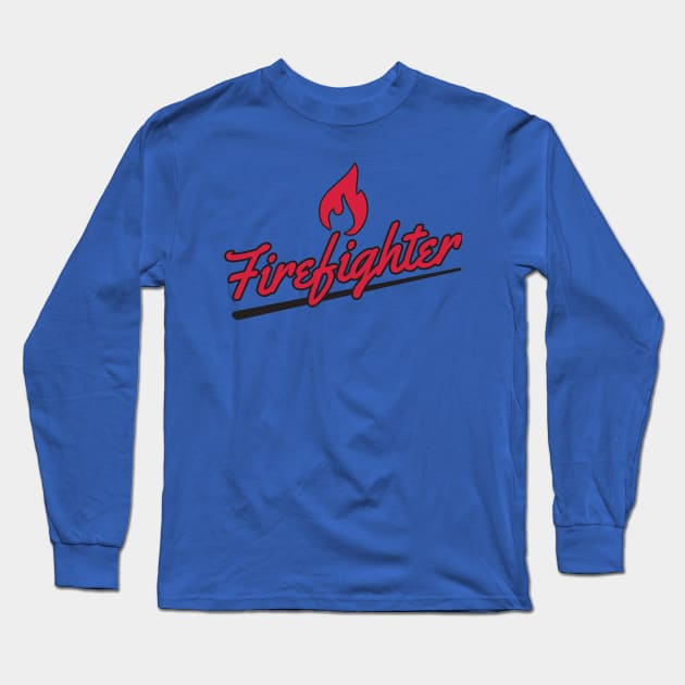 Firefighter Long Sleeve T-Shirt by nektarinchen